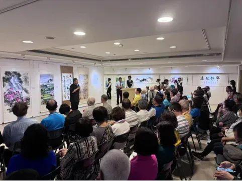 第三屆川臺現(xiàn)代水墨藝術 黃埔建校百年兩岸文化交流展開幕